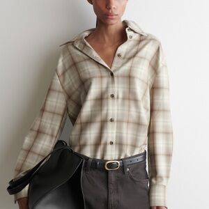 COS Plaid Button-Up Shirt